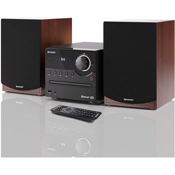 Sharp Xl-b512(br) Micro Sound System Con Fm, Bt, Cd-mp3, Usb, 45w, Br