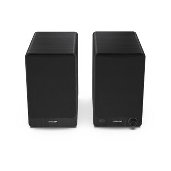 Sharp Bookshelf Speakers Altavoz De 2 Vías Negro Inalámbrico Y Alámbrico 60 W