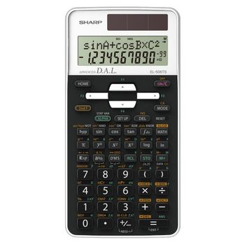 Sharp El506tsbwh Calculadora Bolsillo Calculadora Científica Negro, Blanco