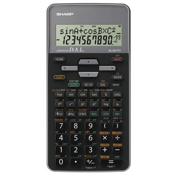 Sharp El-531th Calculadora Bolsillo Calculadora Científica Negro, Gris