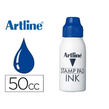 Tinta Tampon Artline Azul -frasco De 50 Cc