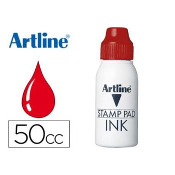 Tinta Tampon Artline Roja -frasco De 50 Cc