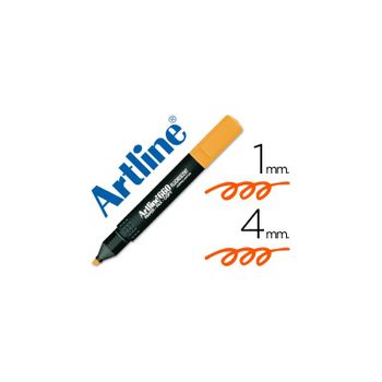 Rotulador Artline Fluorescente Ek-660 Naranja -punta Biselada 12 Unidades