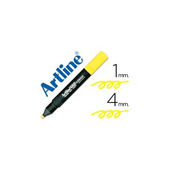 Rotulador Artline Fluorescente Ek-660 Amarillo -punta Biselada 12 Unidades