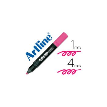 Rotulador Artline Fluorescente Ek-660 Rosa -punta Biselada 12 Unidades