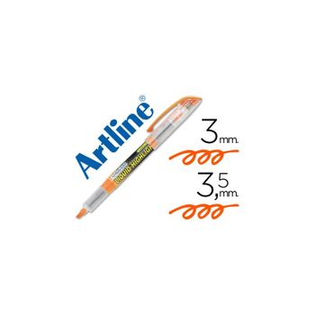 Rotulador Artline Fluorescente Ek-640 Naranja -punta Biselada 12 Unidades