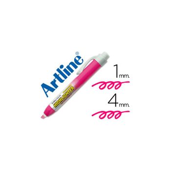 Rotulador Artline Clix Fluorescente Ek-63 Rosa Punta Biselada 400 Mm 12 Unidades