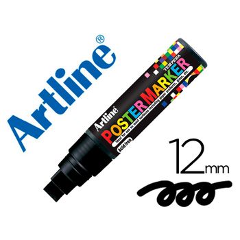 Rotulador Artline Poster Marker Epp-12 Punta Redonda 12 Mm Color Negro