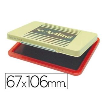 Tampon Artline Ehp-3 Rojo -base De Plastico -67x106 Mm
