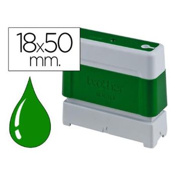 Sello Automatico Brother 18 Mm X 50 Mm Verde (pack De 6)