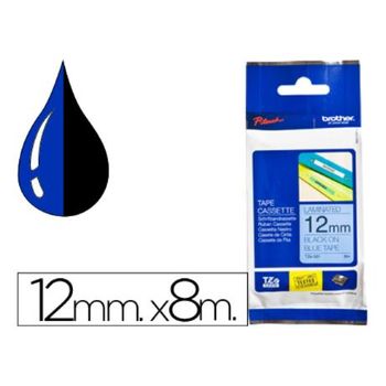 Cinta Brother Tze-531 Azul-negro 12mm Longitud 8 Mt