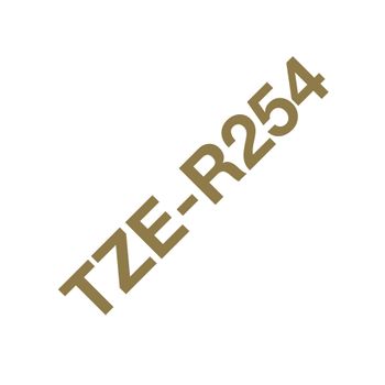 Brother Tze-r254 Cinta Para Impresora Oro