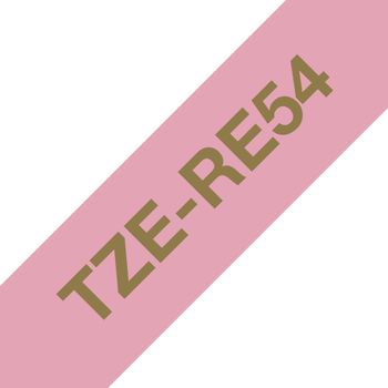 Brother Tze-re54 Cinta Para Impresora Oro