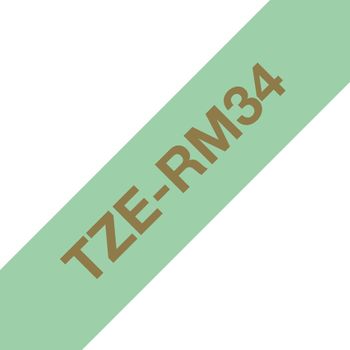 Brother Tze-rm34 Cinta Para Impresora Oro