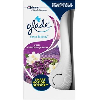 Glade Aparato Ambientador Sense & Spray Lavanda Jazmín