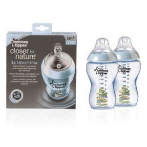 Tommee Tippee L.b.a. Pack De 2 Biberones De 260 Ml Decorados 260 Ml