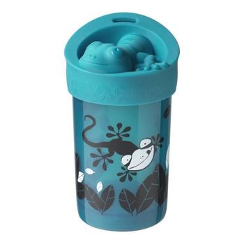 Super Taza Anticaída Con Tapa - Decoración Azul Tommee Tippee