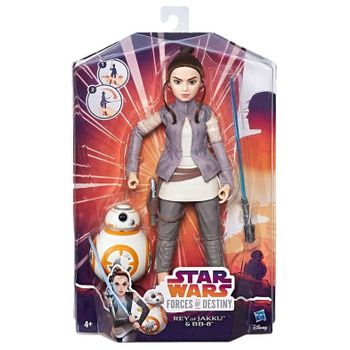 Figura Rey Of Jakky &#38; Bb-8 Forces Of Destiny Star Wars