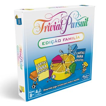 Trivial Familia - Versión En Portugués - Juego De Mesa - Hasbro Gaming  - 8 Años+