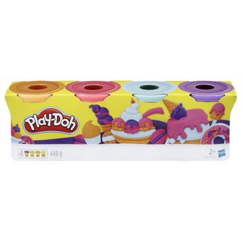 Pack De 4 Botes Plastilina - Juguete Creativo - Play-doh  - 24 Meses+