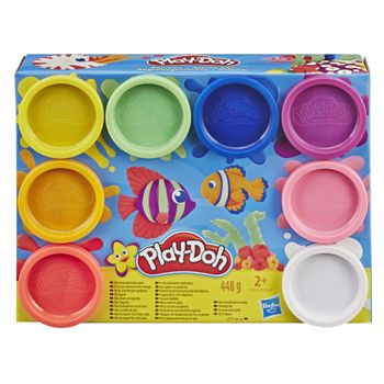 Pack De 8 Botes Arcoiris Plastilina - Juguete Creativo - Play-doh  - 24 Meses+