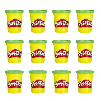 Pack De 12 Botes Verde - Juguete Creativo - Play-doh  - 24 Meses+