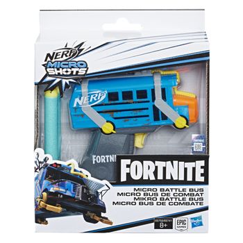 Nerf Elite Micro Shots Fortnite Battle Bus - Lanza Dardos - 8 Años+