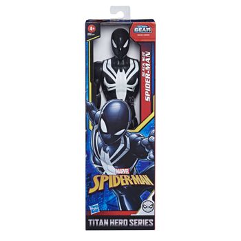 Spiderman Traje Negro - Figura - Spiderman Titan Hero Series - 4 Años+