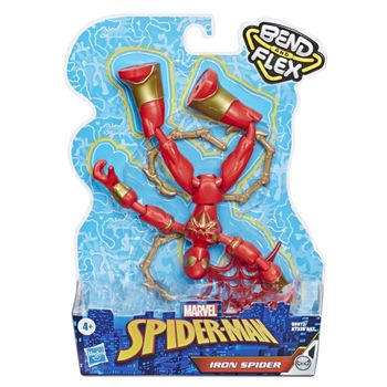 Iron Spider - Figura - Spiderman Bend And Flex - 4 Años+