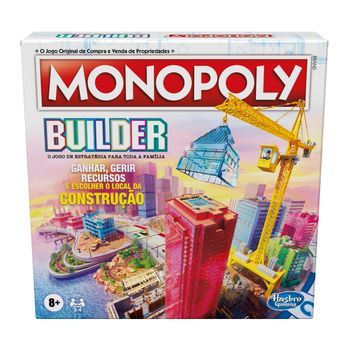 Monopoly Builder - Versión En Portugués - Juego De Mesa - 8 Años+