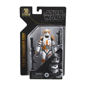 Comandante Clon Cody - Figura - Star Wars The Black Series - 4 Años+