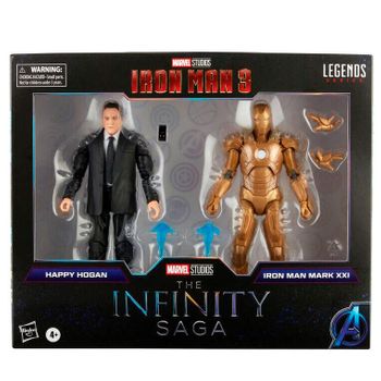 Set 2 Figuras Happy Hogan And Iron Man Mark Xxi Iron Man 3 T En Preventa (salida 10/09/202