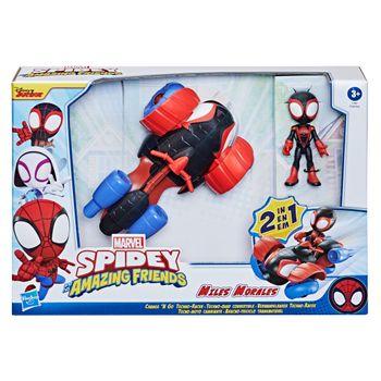 Tecno-moto Change 'n Go - Figura - Marvel Spidey And His Amazing Friends - 3 Años+