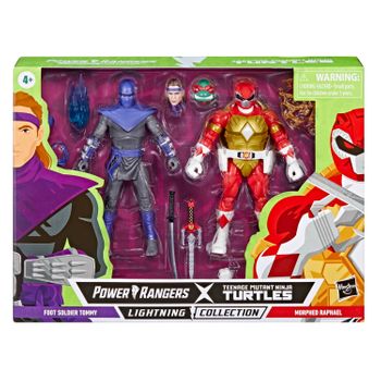 Set Figuras Raphael Y Tommy Power Rangers Tortugas Ninja