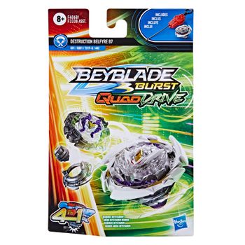 Beyblade Burst Quaddrive - Kit Inicial Destruction Belfyre B7 - Peonza - Beyblade  - 8 Año