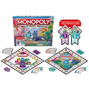 Mi Primer Monopoly- Versión En Portugués - Juego De Mesa - 4 Años+
