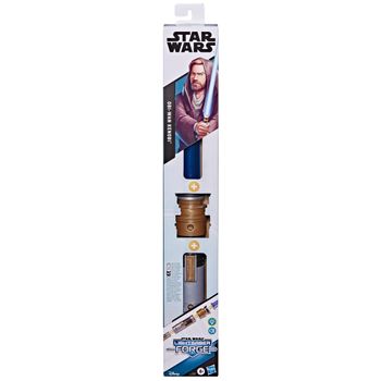 Star Wars Lightsaber Forge - Sable De Luz Azul Electrónico De Obi-wan Kenobi - Figura - St