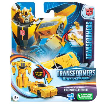 Transformers Earthspark - Bumblebee - Cambiador De 1 Paso Con Giro - Figura - Transformers