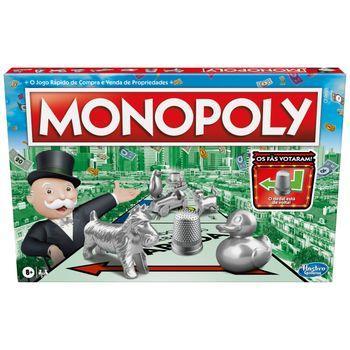 Monopoly Clásico-versión En Portugués - Juego De Mesa - 8 Años+