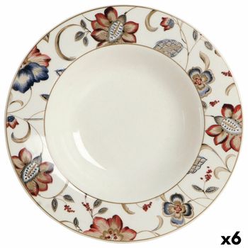 Plato Hondo Queen´s By Churchill Jacobean Floral Cerámica Loza 22,8 Cm (6 Unidades)