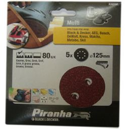 Disco Lija Rotorbital G80 5ud - Piranha - X32032 - 125 Mm