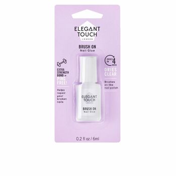 Pegamento En Gel Elegant Touch Brush On Endurecedor De Uñas (6 Ml)