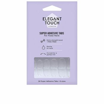 Adhesivos Elegant Touch Super Adhesives Tabs Uñas Postizas (24 Pcs)