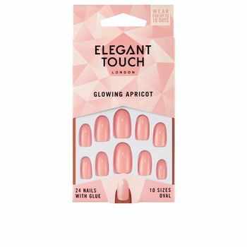 Uñas Postizas Elegant Touch Polished Colour Ovalada Glowing Apricot (24 Uds)