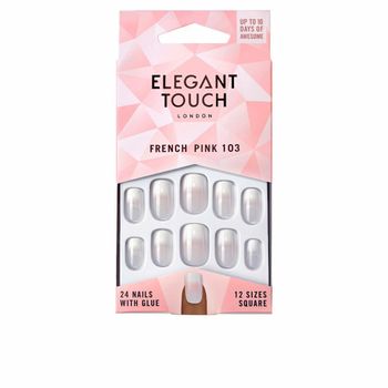 Uñas Postizas Elegant Touch French Bare 103 Cuadrada (24 Uds)