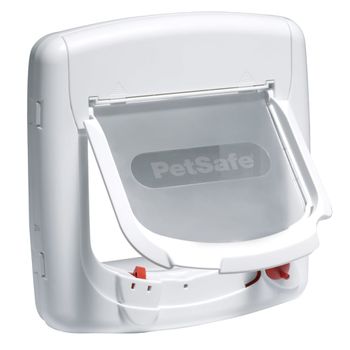 Gatera Magnética De 4 Posiciones Deluxe 400 Blanca 5005 Petsafe