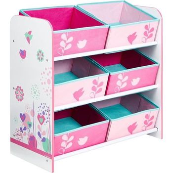 Gabinete De Almacenamiento - 6 Contenedores - Rosa Moose Toys