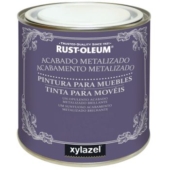 Pintura Para Muebles Chalky Metalizada Plata 125ml