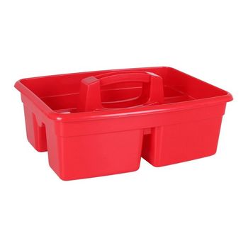 Cesta Multiusos Plástico Rojo