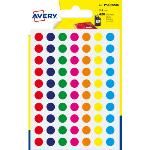 Avery Sobre 420 Etiquetas Redondas Amarillas. 8mm. Psa08j